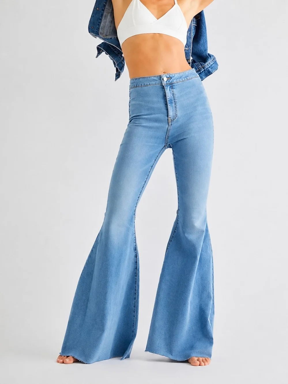 Free People Just Float On Flare Jeans